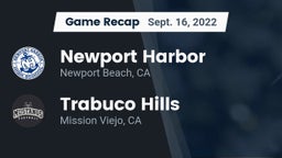 Recap: Newport Harbor  vs. Trabuco Hills  2022