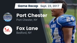 Recap: Port Chester  vs. Fox Lane  2017