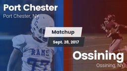 Matchup: Port Chester vs. Ossining  2017