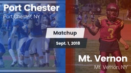 Matchup: Port Chester vs. Mt. Vernon  2018