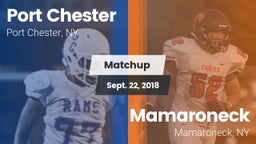 Matchup: Port Chester vs. Mamaroneck  2018