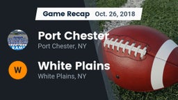 Recap: Port Chester  vs. White Plains  2018