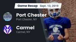 Recap: Port Chester  vs. Carmel  2019