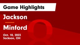Jackson  vs Minford  Game Highlights - Oct. 10, 2023