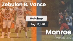 Matchup: Zebulon B. Vance vs. Monroe  2017