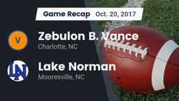 Recap: Zebulon B. Vance  vs. Lake Norman  2017