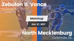 Matchup: Zebulon B. Vance vs. North Mecklenburg  2017