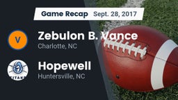 Recap: Zebulon B. Vance  vs. Hopewell  2017