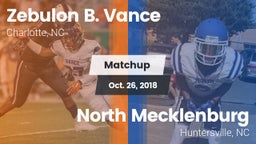 Matchup: Zebulon B. Vance vs. North Mecklenburg  2018