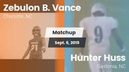 Matchup: Zebulon B. Vance vs. Hunter Huss  2019