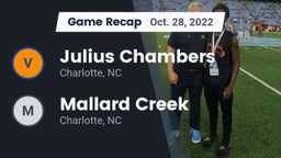 Recap: Julius Chambers  vs. Mallard Creek  2022