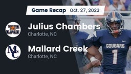 Recap: Julius Chambers  vs. Mallard Creek  2023