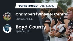 Recap: Chambers/Wheeler Central  vs. Boyd County 2023