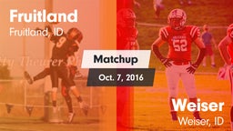 Matchup: Fruitland vs. Weiser  2016
