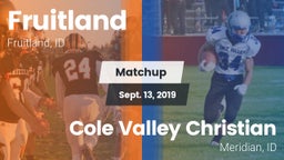 Matchup: Fruitland vs. Cole Valley Christian  2019