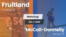 Matchup: Fruitland vs. McCall-Donnelly  2020