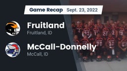 Recap: Fruitland  vs. McCall-Donnelly  2022