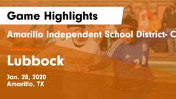 Amarillo Independent School District- Caprock  vs Lubbock  Game Highlights - Jan. 28, 2020