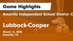 Amarillo Independent School District- Caprock  vs Lubbock-Cooper  Game Highlights - March 13, 2020