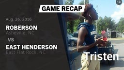 Recap: Roberson  vs. East Henderson  2016