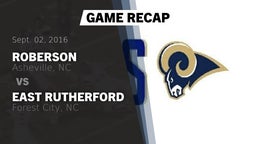 Recap: Roberson  vs. East Rutherford  2016