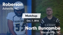 Matchup: Roberson vs. North Buncombe  2016