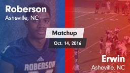 Matchup: Roberson vs. Erwin  2016