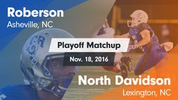 Matchup: Roberson vs. North Davidson  2016