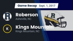 Recap: Roberson  vs. Kings Mountain  2017