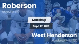 Matchup: Roberson vs. West Henderson  2017