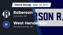 Recap: Roberson  vs. West Henderson  2017