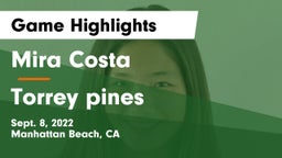 Mira Costa  vs Torrey pines Game Highlights - Sept. 8, 2022