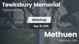 Matchup: Tewksbury Memorial vs. Methuen  2016