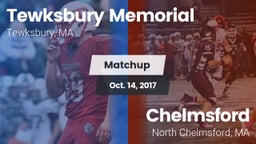 Matchup: Tewksbury Memorial vs. Chelmsford  2017