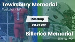 Matchup: Tewksbury Memorial vs. Billerica Memorial  2017