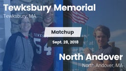 Matchup: Tewksbury Memorial vs. North Andover  2018