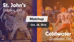 Matchup: St. John's vs. Coldwater  2016