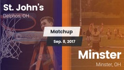 Matchup: St. John's vs. Minster  2016