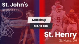 Matchup: St. John's vs. St. Henry  2016