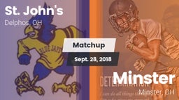 Matchup: St. John's vs. Minster  2018
