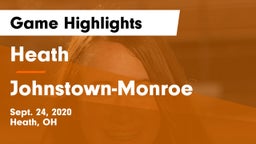 Heath  vs Johnstown-Monroe  Game Highlights - Sept. 24, 2020