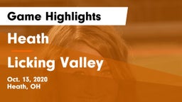 Heath  vs Licking Valley Game Highlights - Oct. 13, 2020