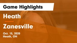 Heath  vs Zanesville  Game Highlights - Oct. 15, 2020