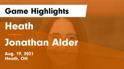 Heath  vs Jonathan Alder Game Highlights - Aug. 19, 2021