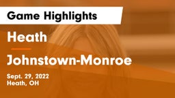 Heath  vs Johnstown-Monroe  Game Highlights - Sept. 29, 2022