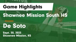 Shawnee Mission South HS vs De Soto  Game Highlights - Sept. 30, 2023