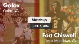 Matchup: Galax vs. Fort Chiswell  2016