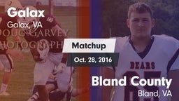 Matchup: Galax vs. Bland County  2016