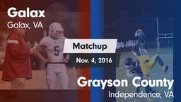 Matchup: Galax vs. Grayson County  2016