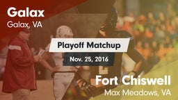 Matchup: Galax vs. Fort Chiswell  2016